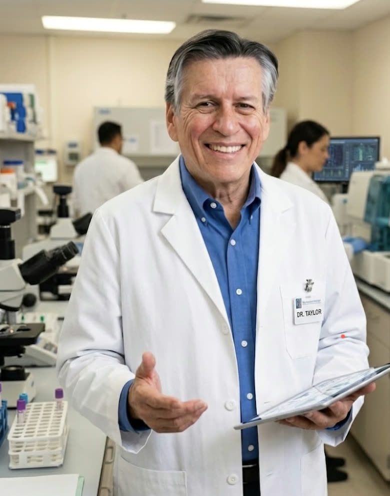 Portrait of Dr. Robert Taylor, Co-Founder and Chief Medical Officer of Auvum Bio